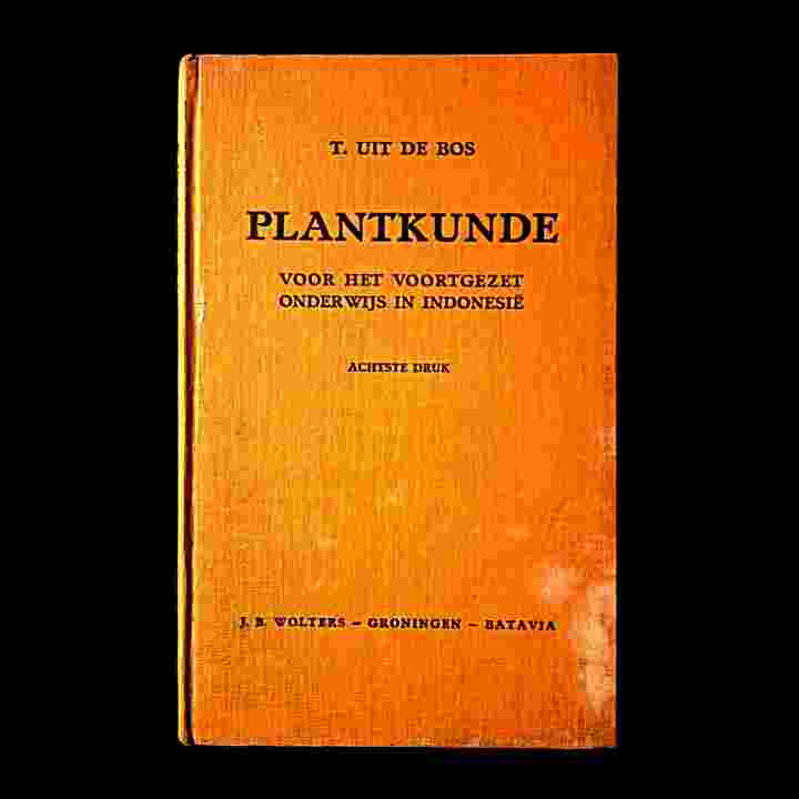 Buku Belanda Lama Tentang Tumbuhan PLATKUNDE Ilustrasi 1948 Antik