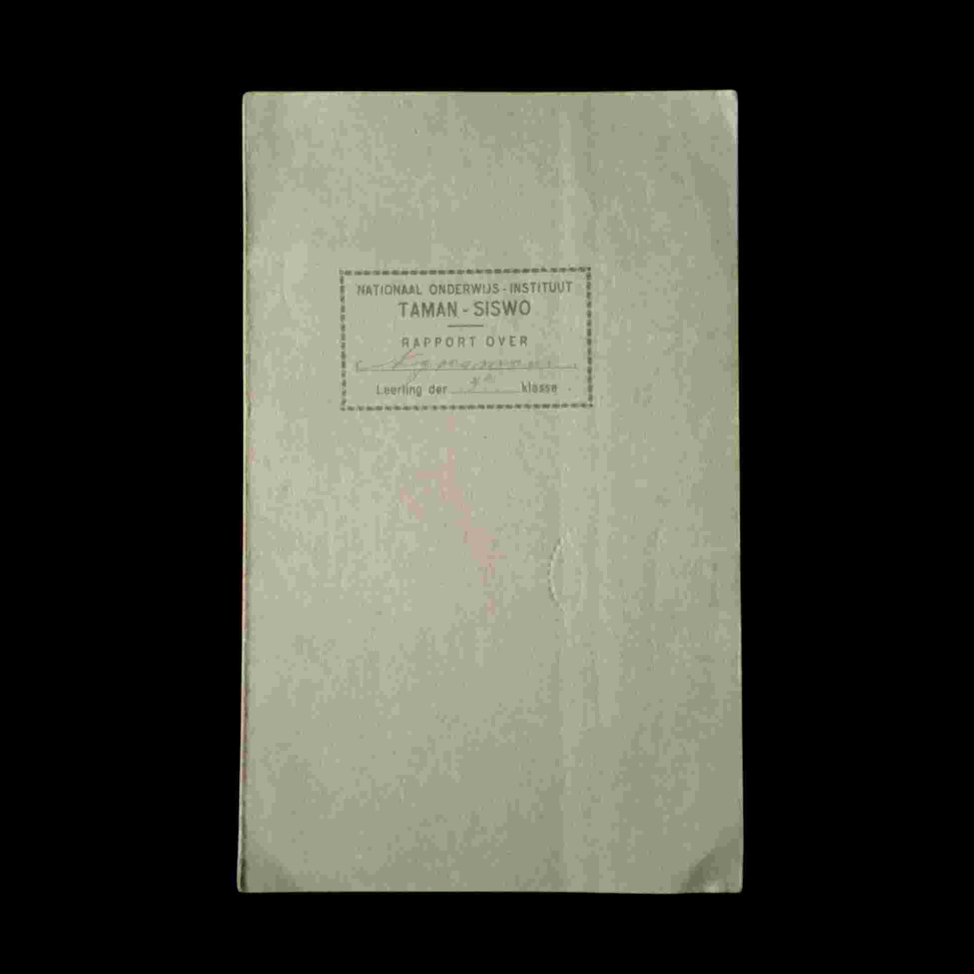 Antik Verklaring Hollandsch Inlandsche Scholen R.r. Kamarijah 1928Antik Raport Bangsawan R.Ngoesmani Taman Siswo Kl.3 Th.1928 - 1929 Tua