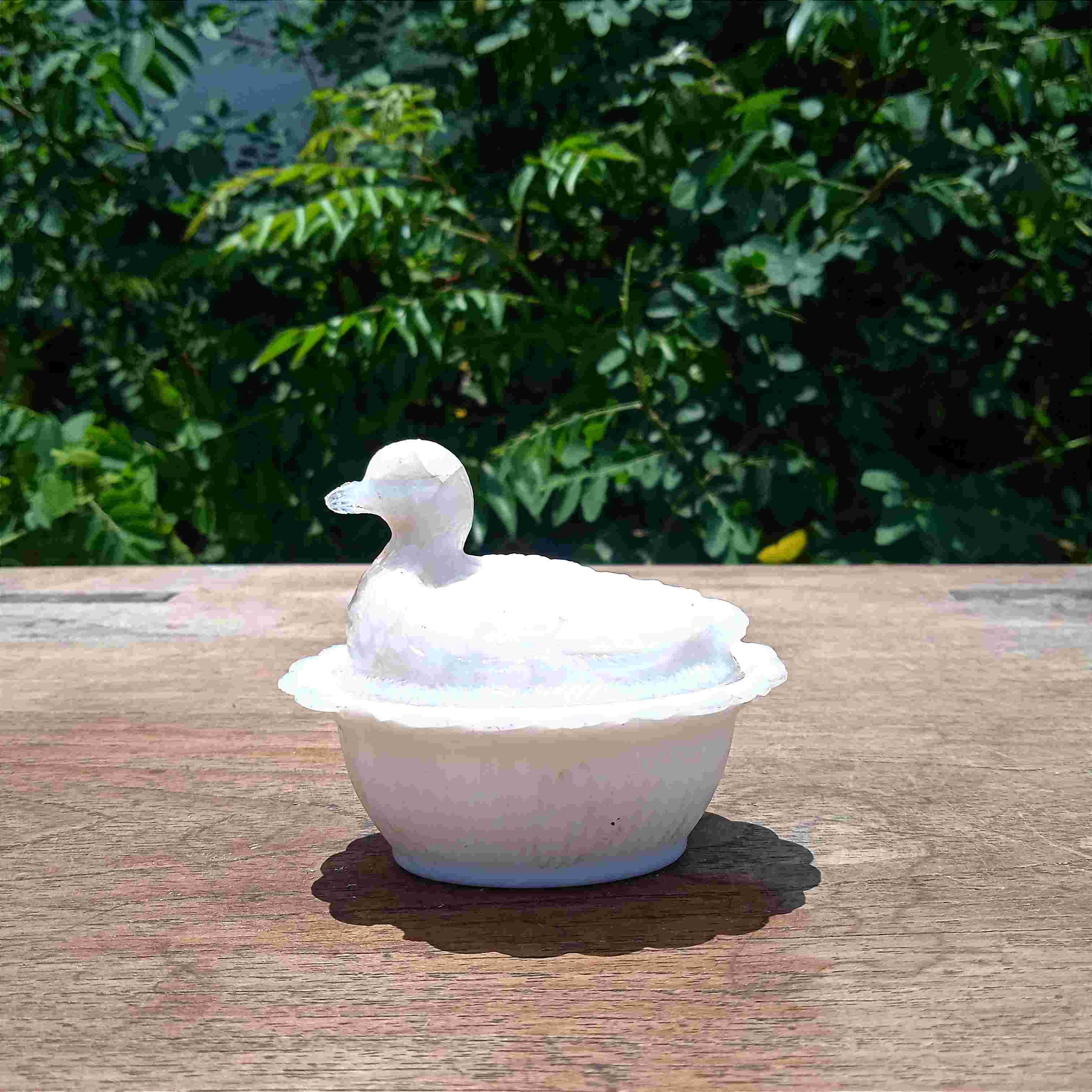 Antik Mukun Bebek Ukuran Kecil Mini Kristal Sabun Tua Kuno