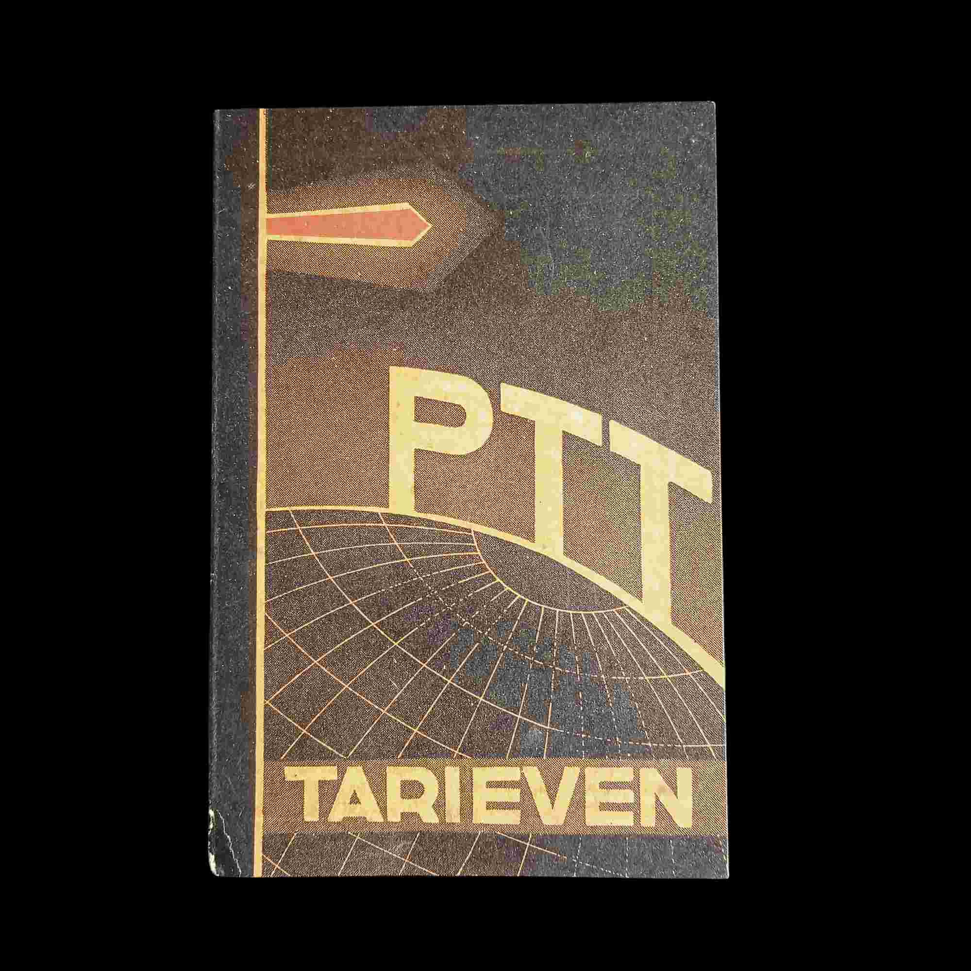 Antik Selebaran Tarif Pos & Telegram Era Kolonial Kantor PTT TARIEVEN