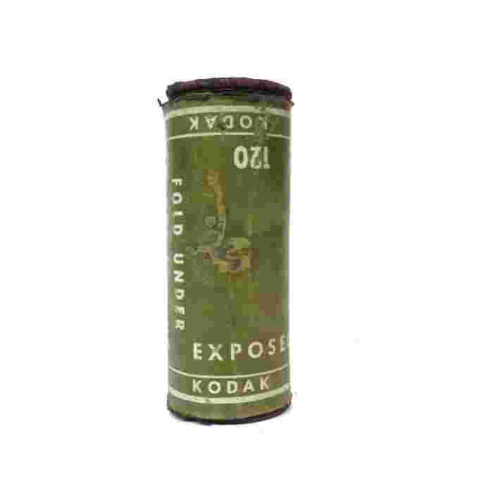 Antik Fotografi Roll Film KODAK 120 Exposed 1940's Display Only
