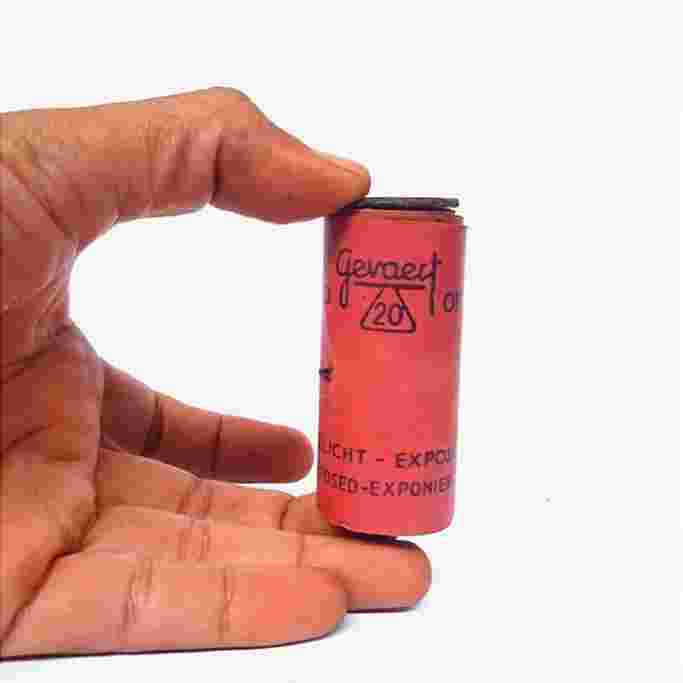 Antik Roll Film Langka Ortho Gevaert 20 Fotografi 1940's Display Only