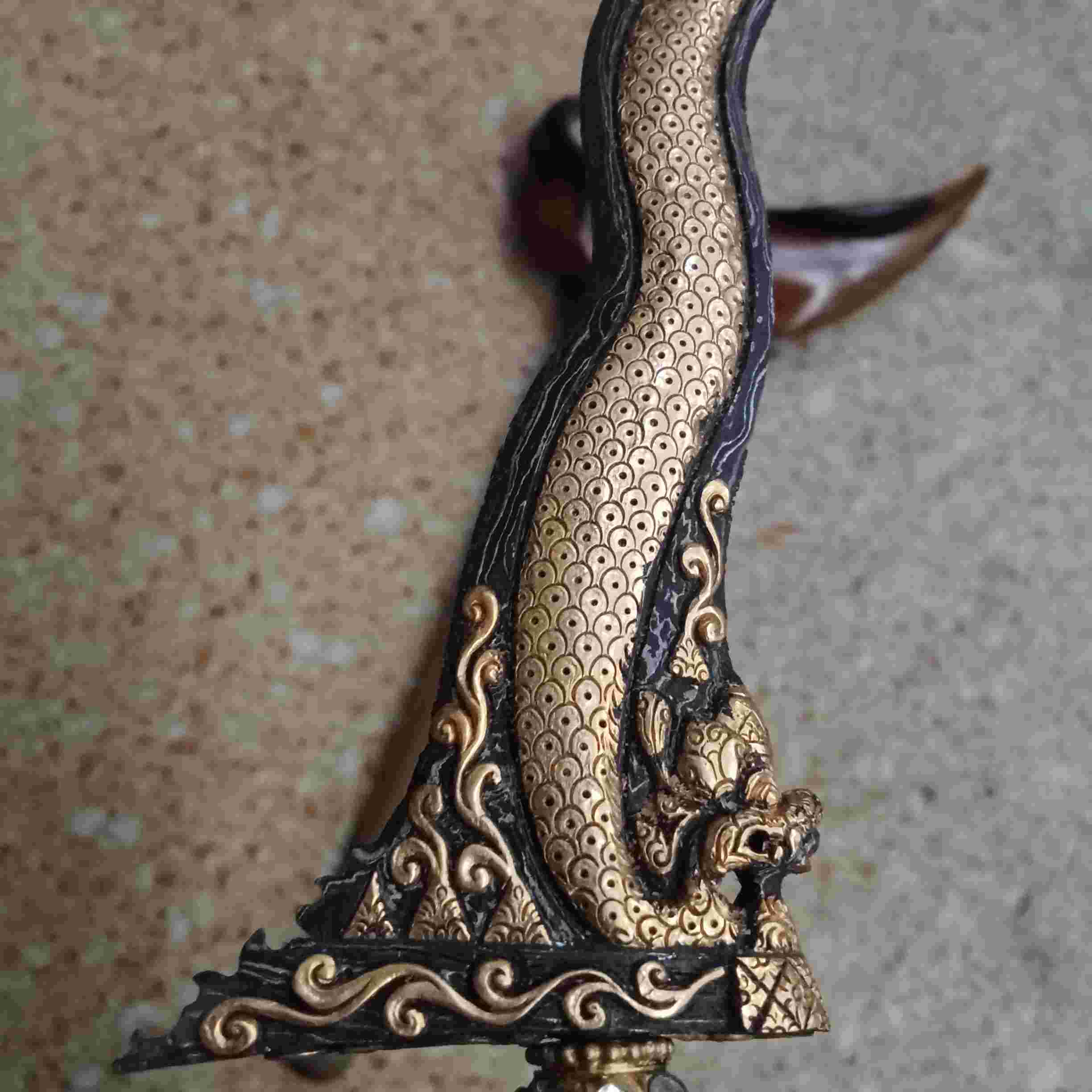 Keris Nogo Sapto Keraton Kinatah Kamarogan Luk 7 