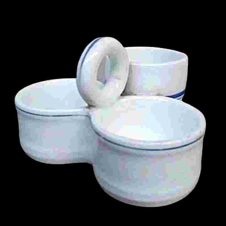 Barang Antik Tempat Bumbu Porselen Eropa Tua Bavaria 1814-1914 Kuno