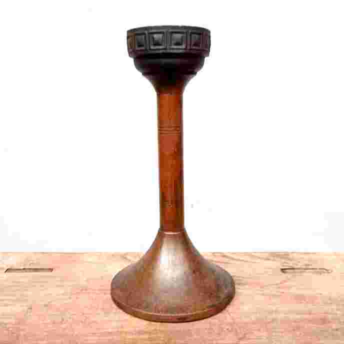 Barang Jadul Tempat Lilin Cina Perunggu Tua Kuno Antik