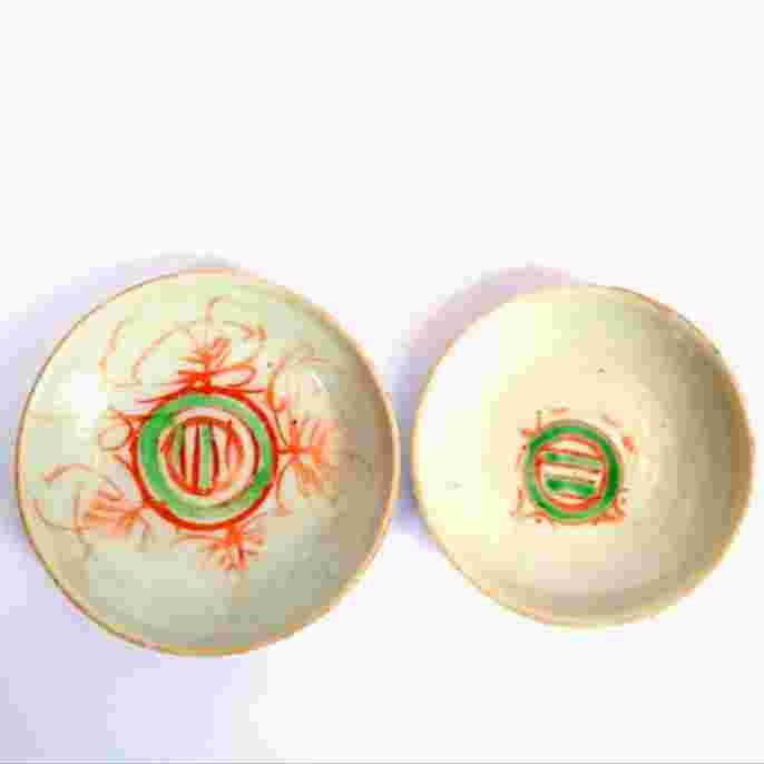 Barang Jadul Piring Pisin Kecil Porcelain Cina Kangxi Tua Antik Mulus