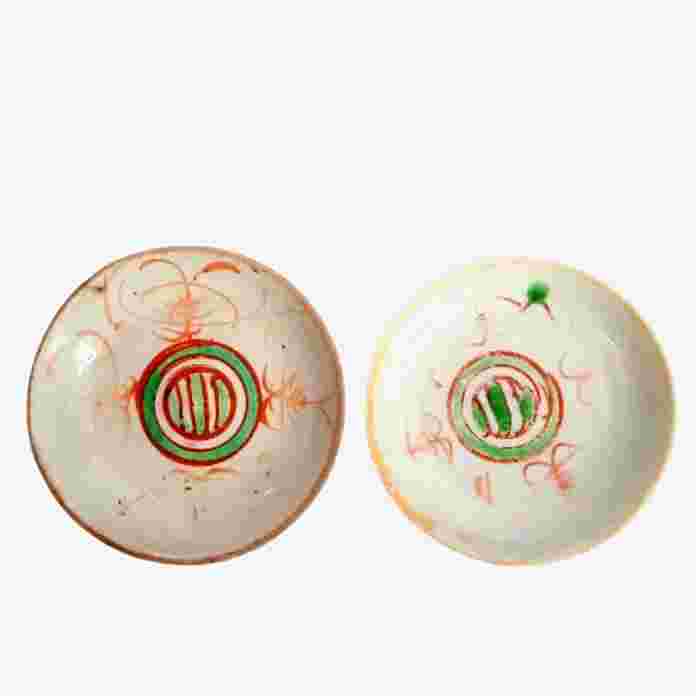 Barang Antik Piring Pisin Kecil Kangxi Porcelain Cina Utuh Kuno