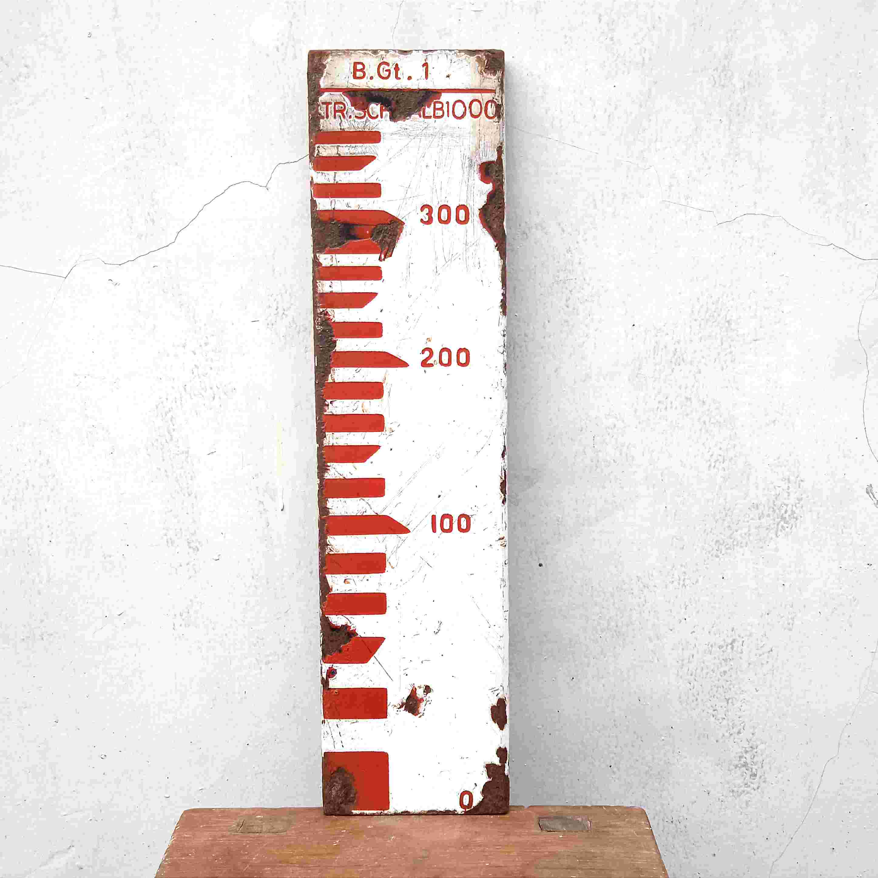 Antik Pajangan Lama Alat Pengukur Air Enamel Eropa LTR.SCHAAL