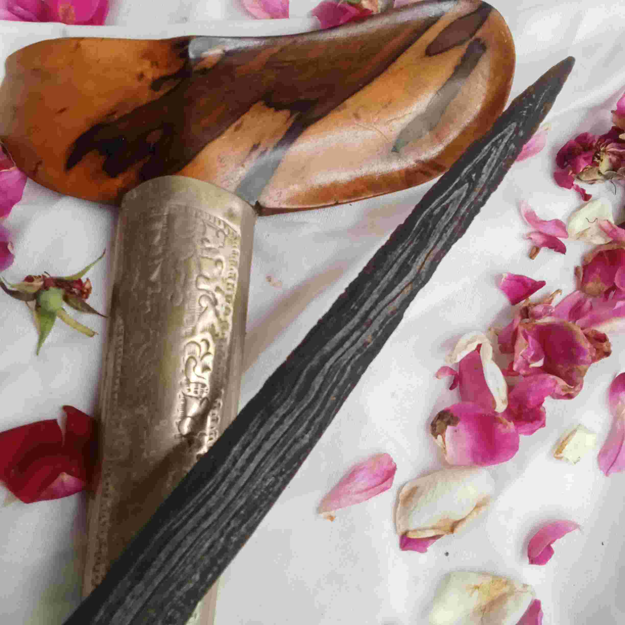Keris Brojol Pamor Ujung Gunung Sepuh Warangan Lawas 
