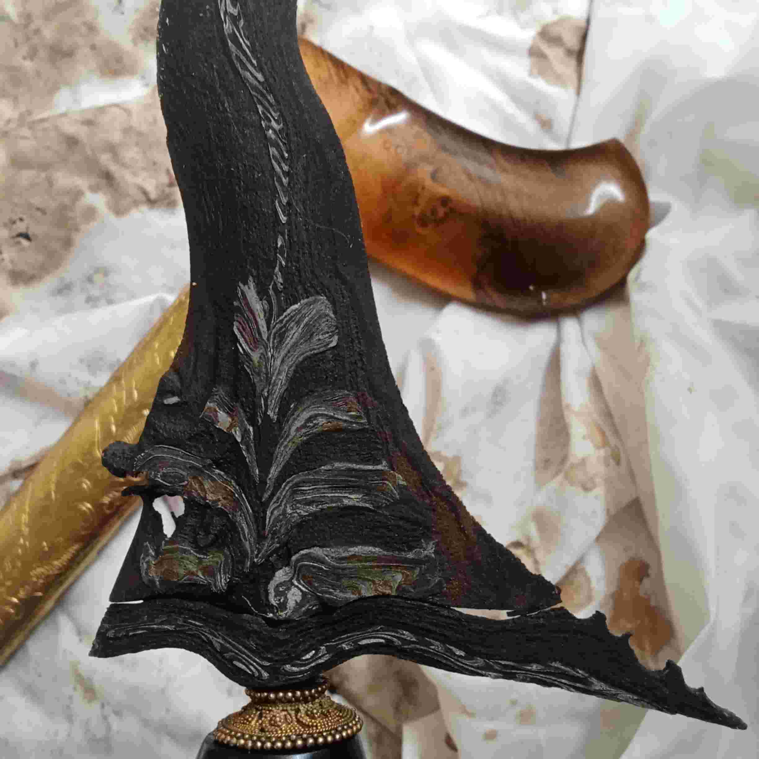 Keris Nogo Siluman Pamor Langka Dadung Muntir & Pari Sak Uli Langka Layak Koleksi 