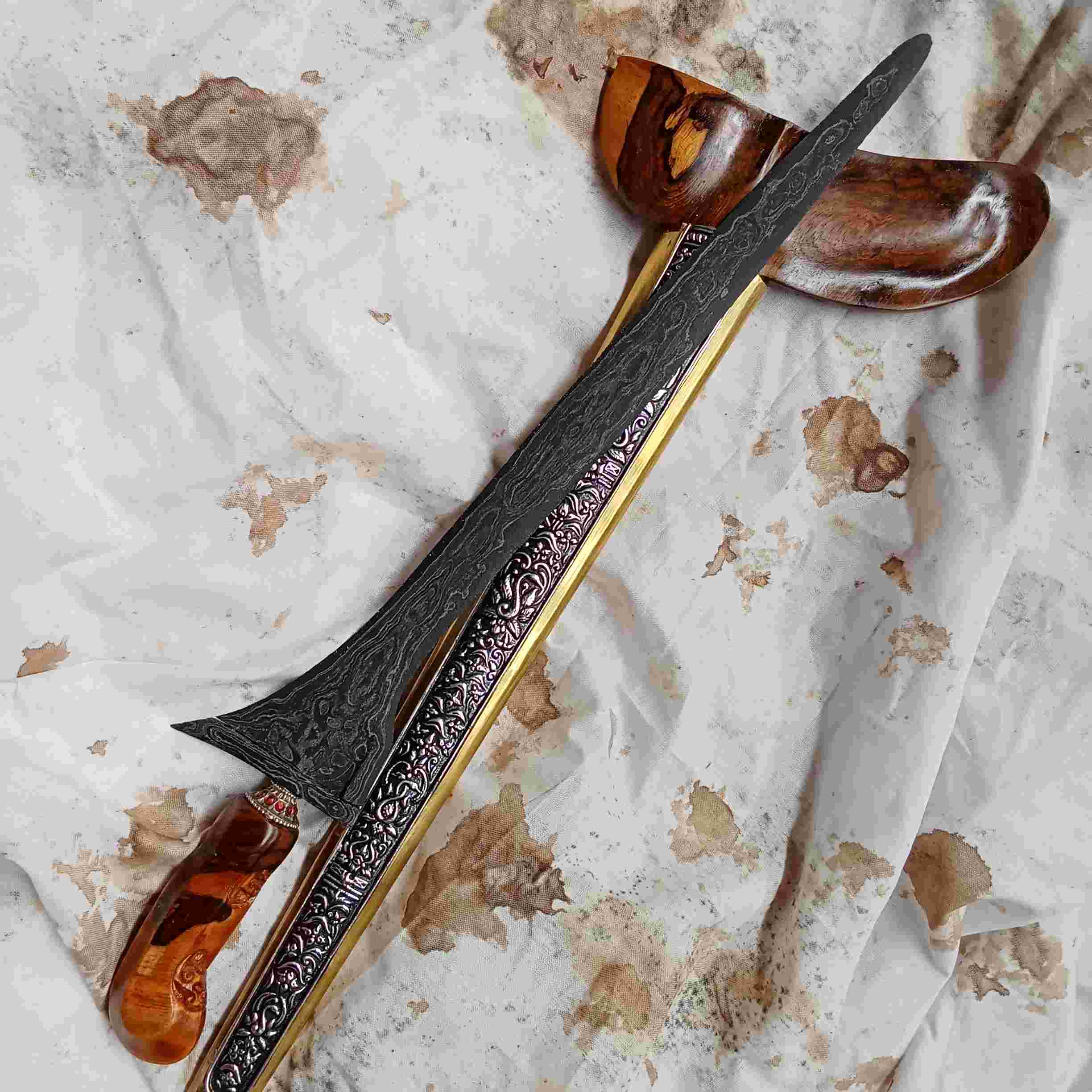 Keris Brojol Pamor Wahyu Tumurun Sepuh Est Mataram 