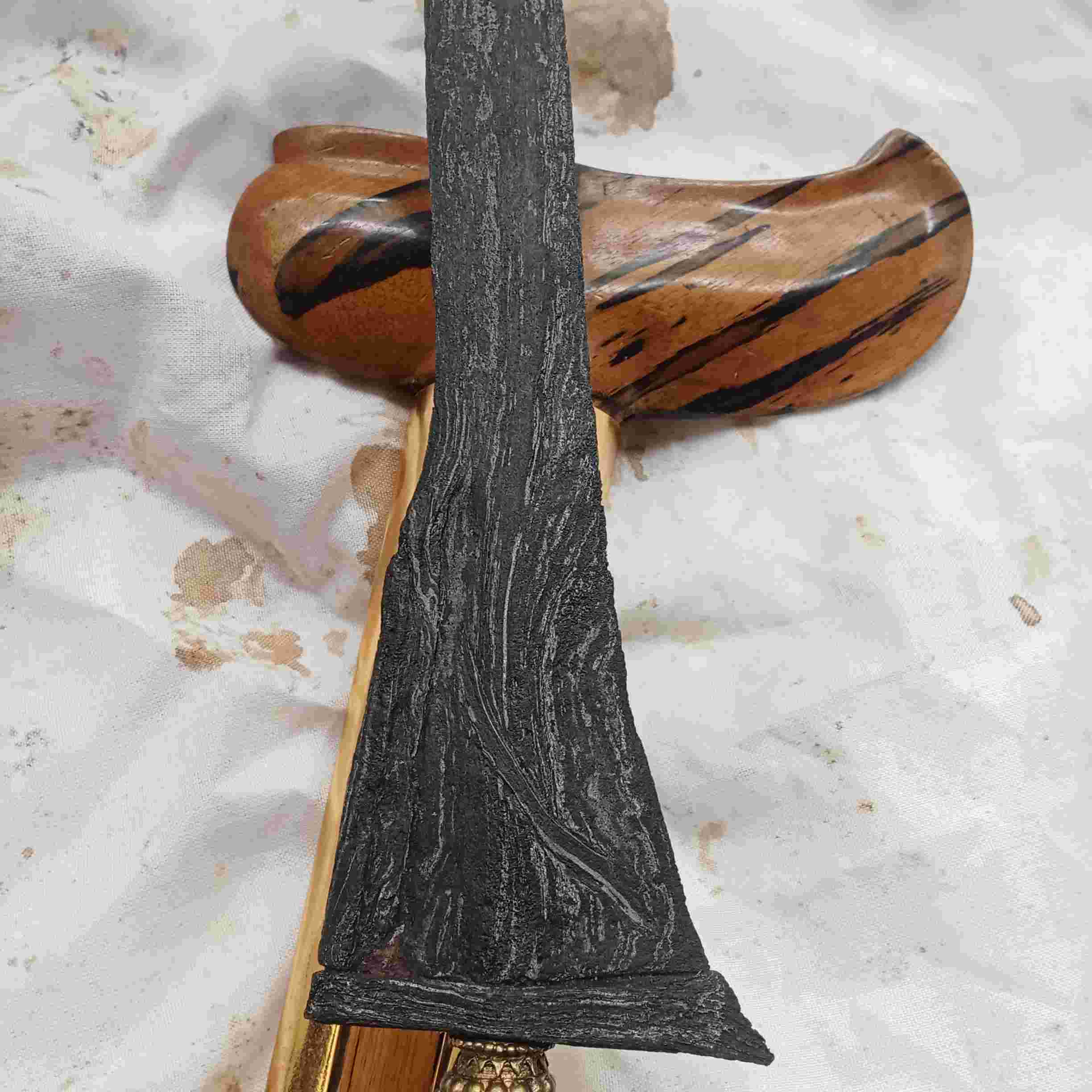 Keris Sepuh Kebo Lajer Utawi Maheso Lajer Pamor Simbang Miring 