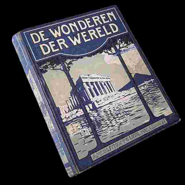 Buku Lama Belanda Keajaiban Dunia DE WONDEREN DER WERELD 1912 Bg.2 Tua