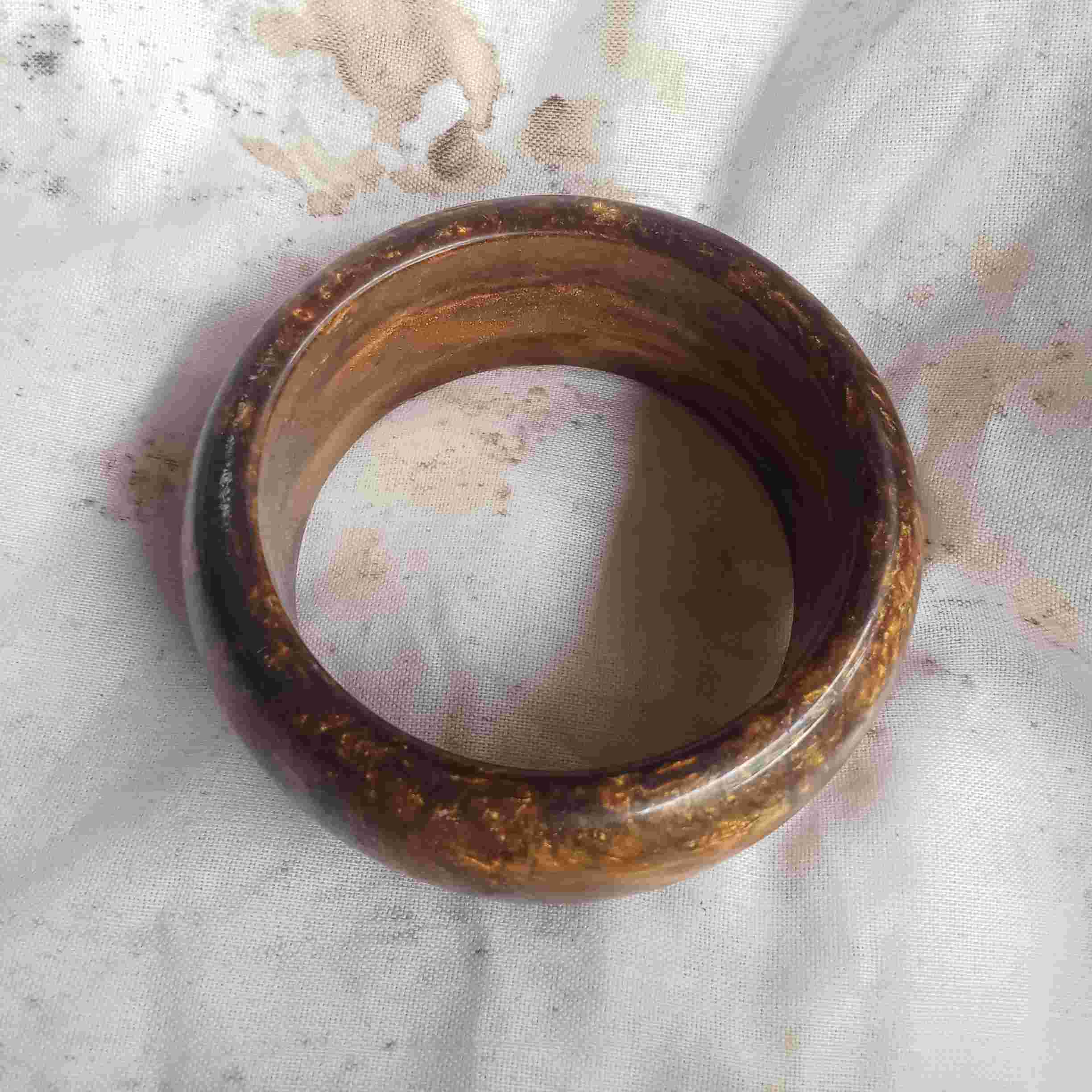 Gelang Kayu Tali Arus Serat Emas Langka Istimewa 