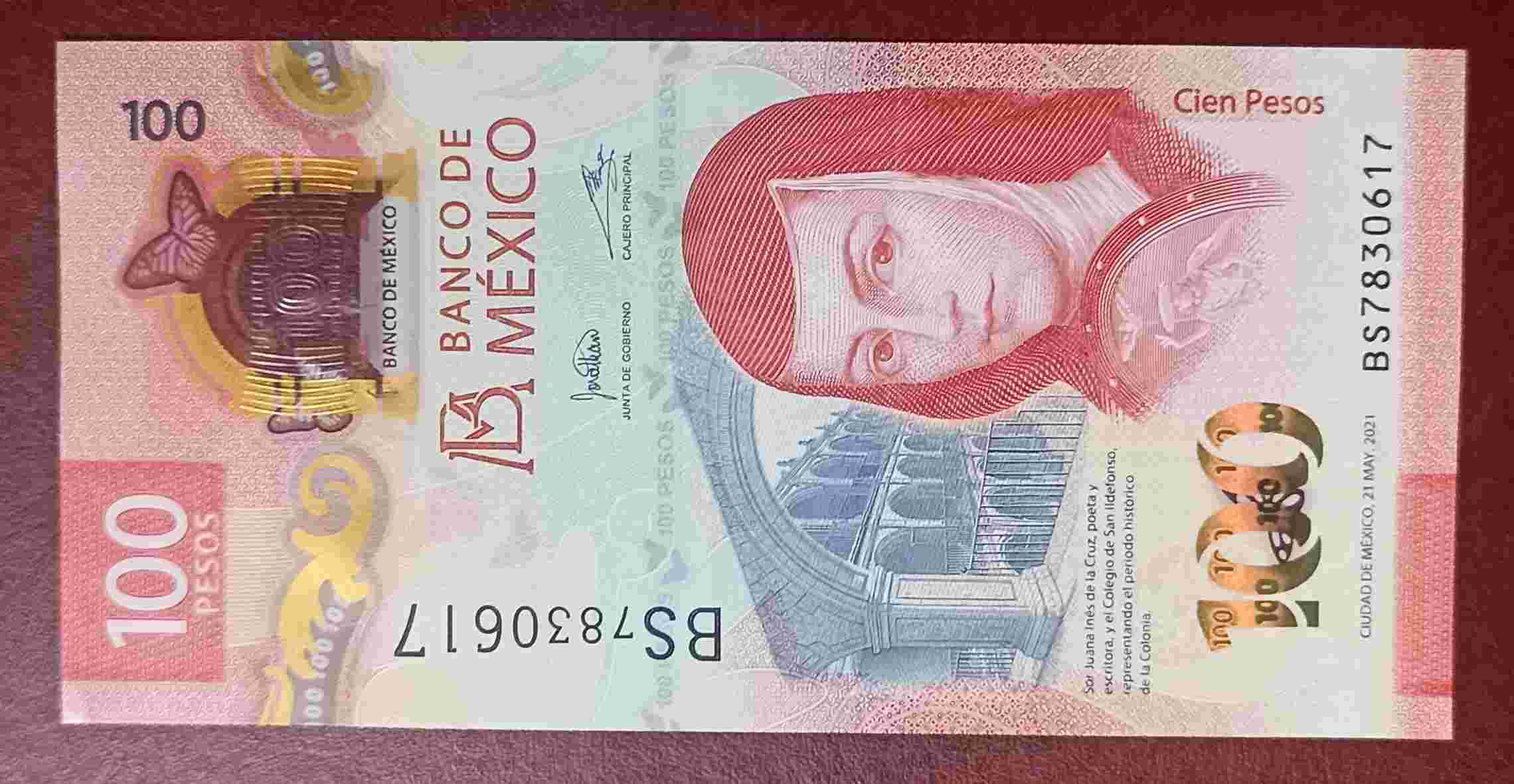 UANG MEXICO POLYMER 100 PESOS