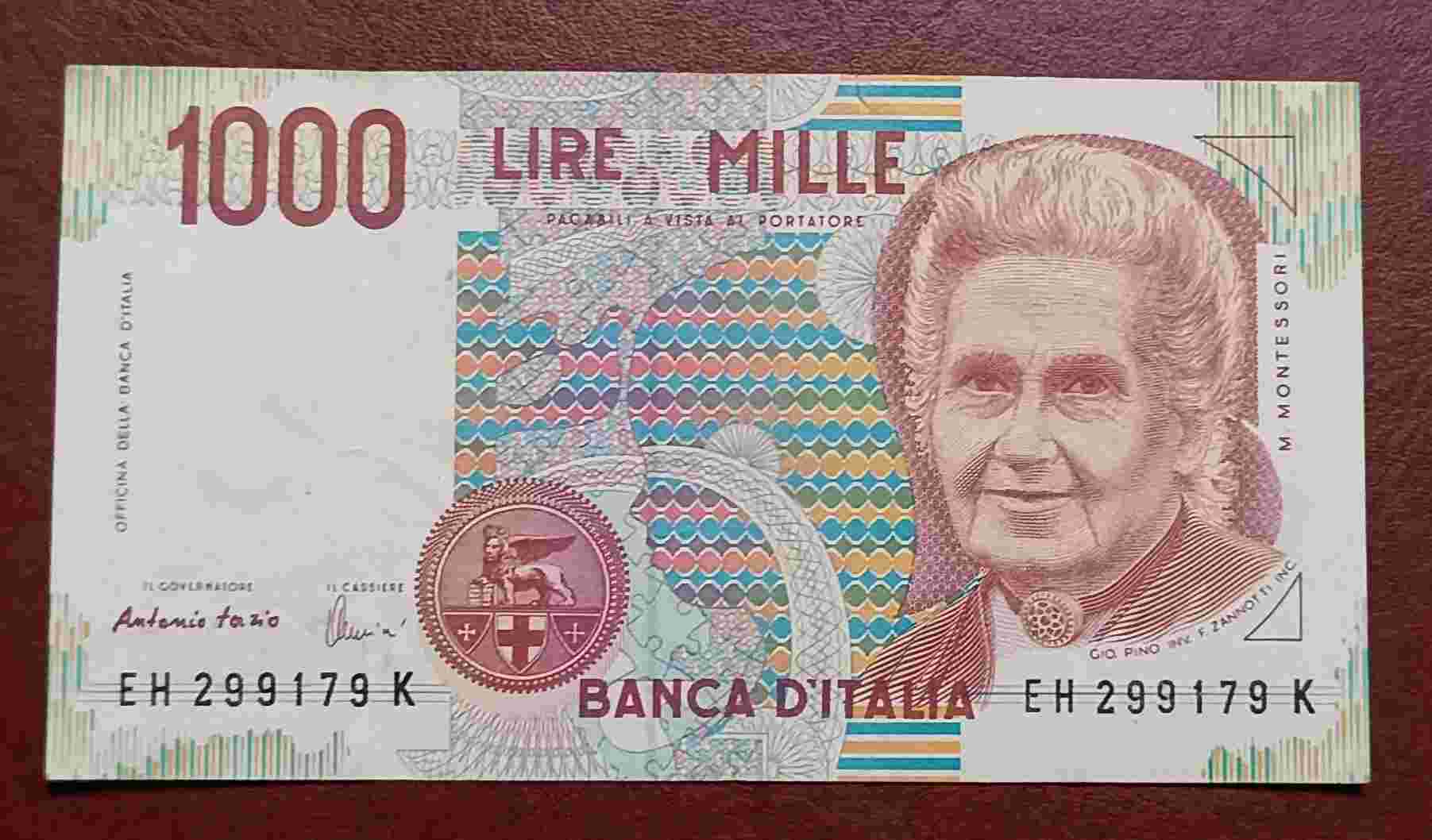 UANG ITALIA 1000 LIRE