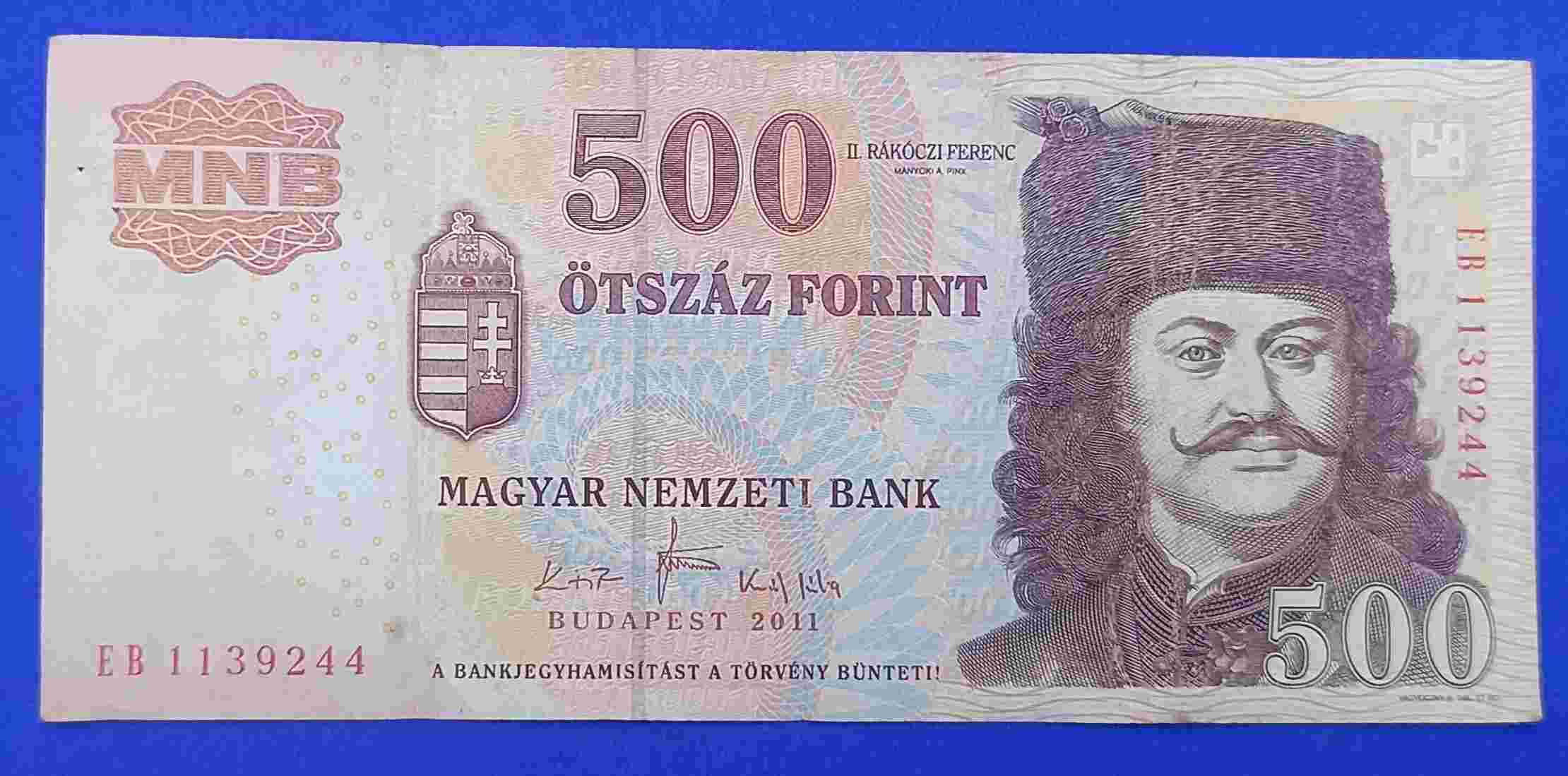 UANG HUNGARIA 500 FORINT