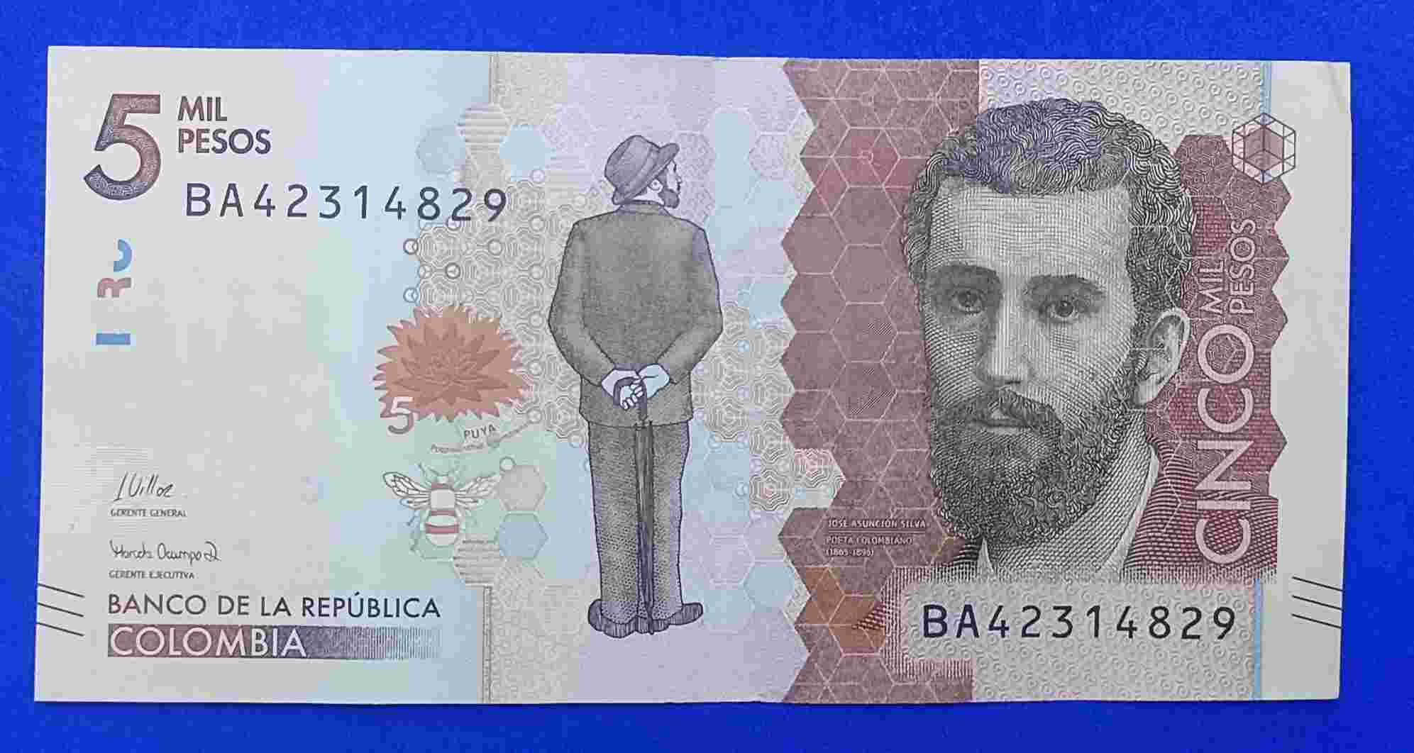 UANG COLOMBIA 20.000 PESOS