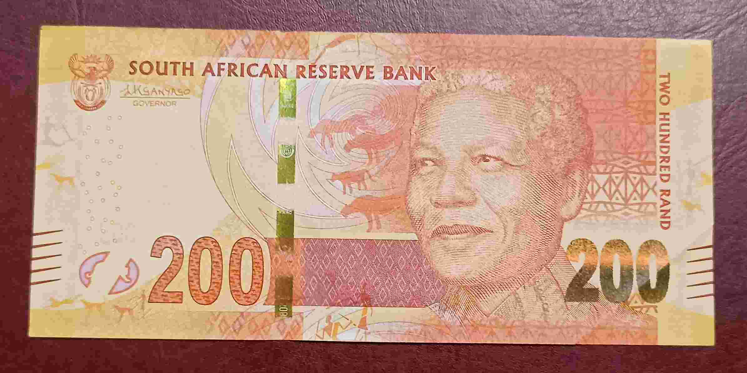 UANG AFRIKA SELATAN 200 RAND