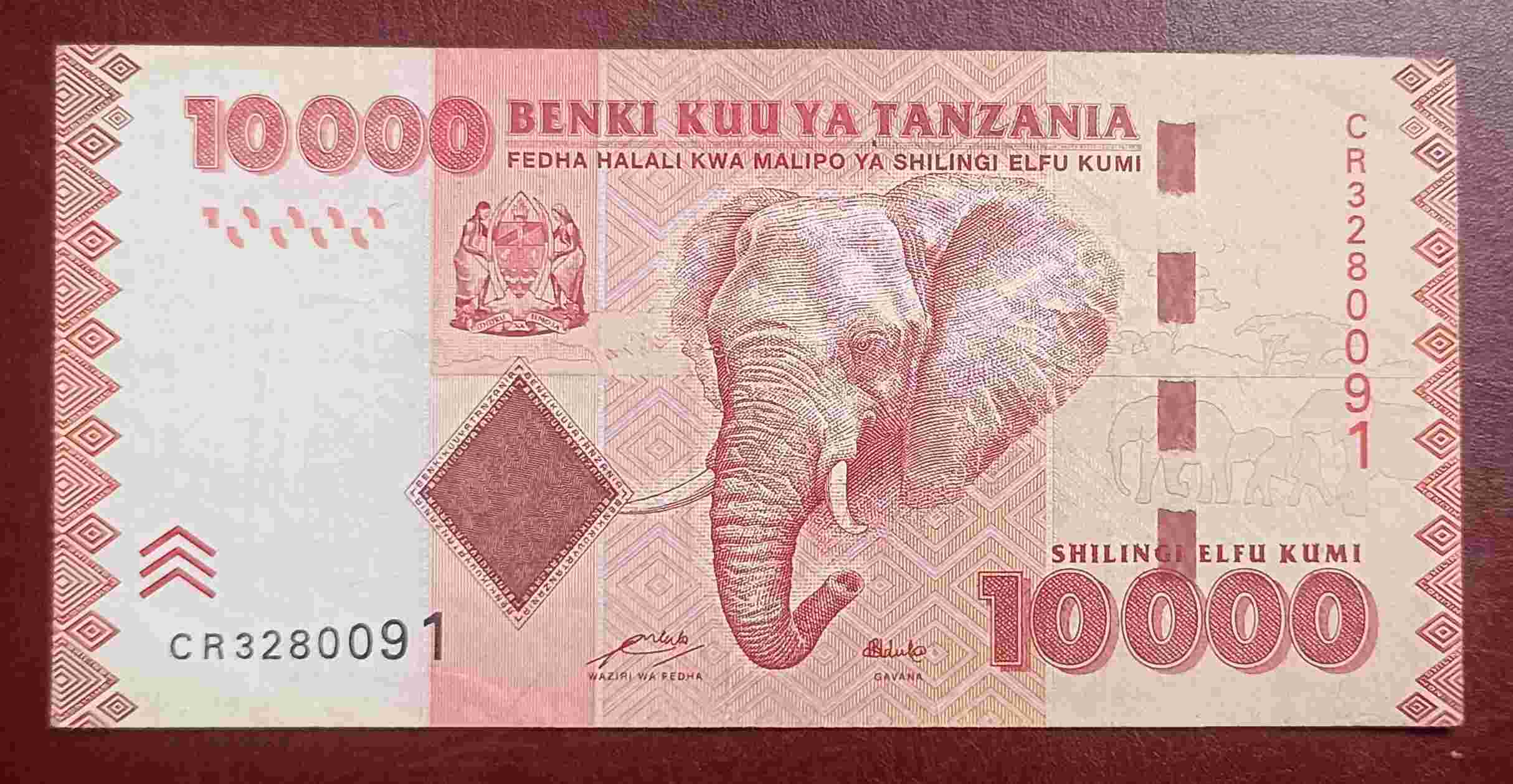 UANG TANZANIA 10.000 SHILLING
