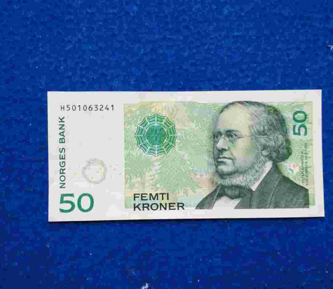 UANG NORWEGIA 50 KRONER