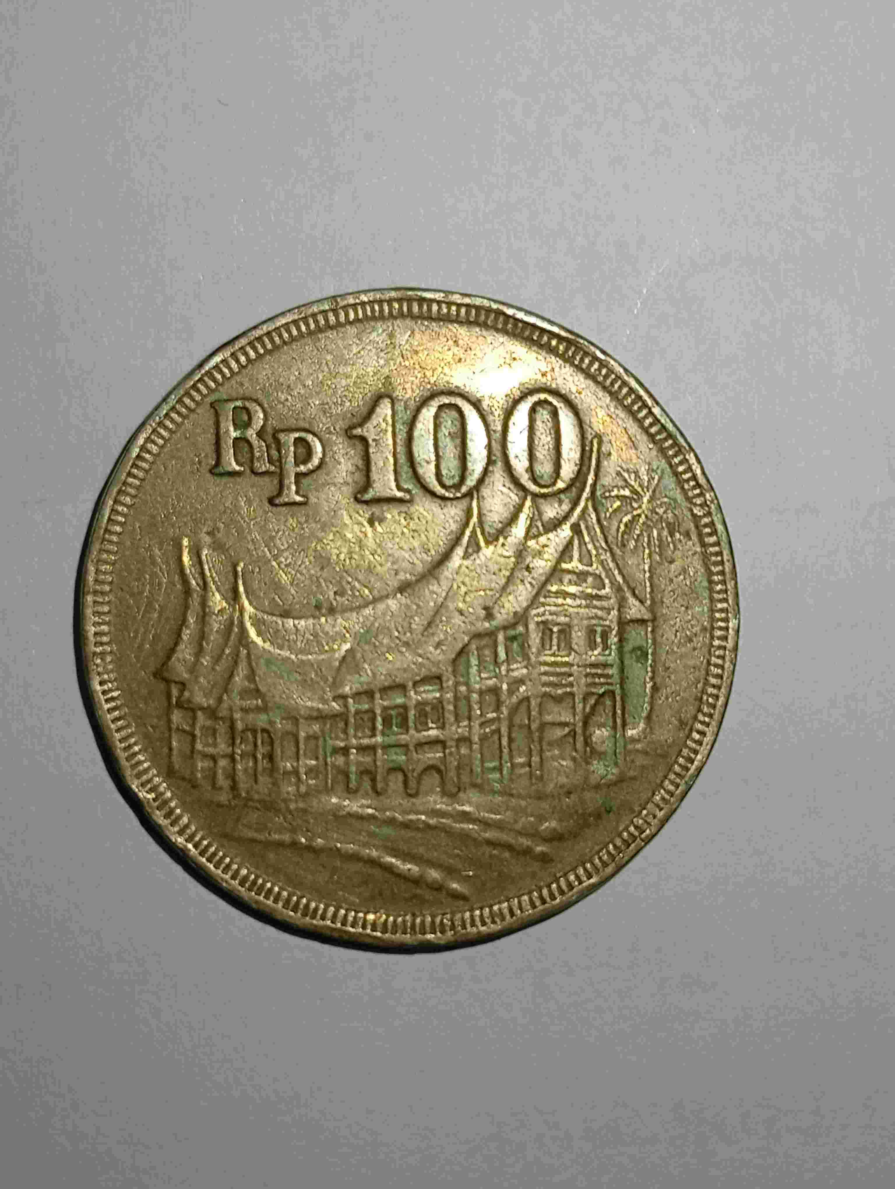 Koin Kuno 100 rupiah tahun 1973
