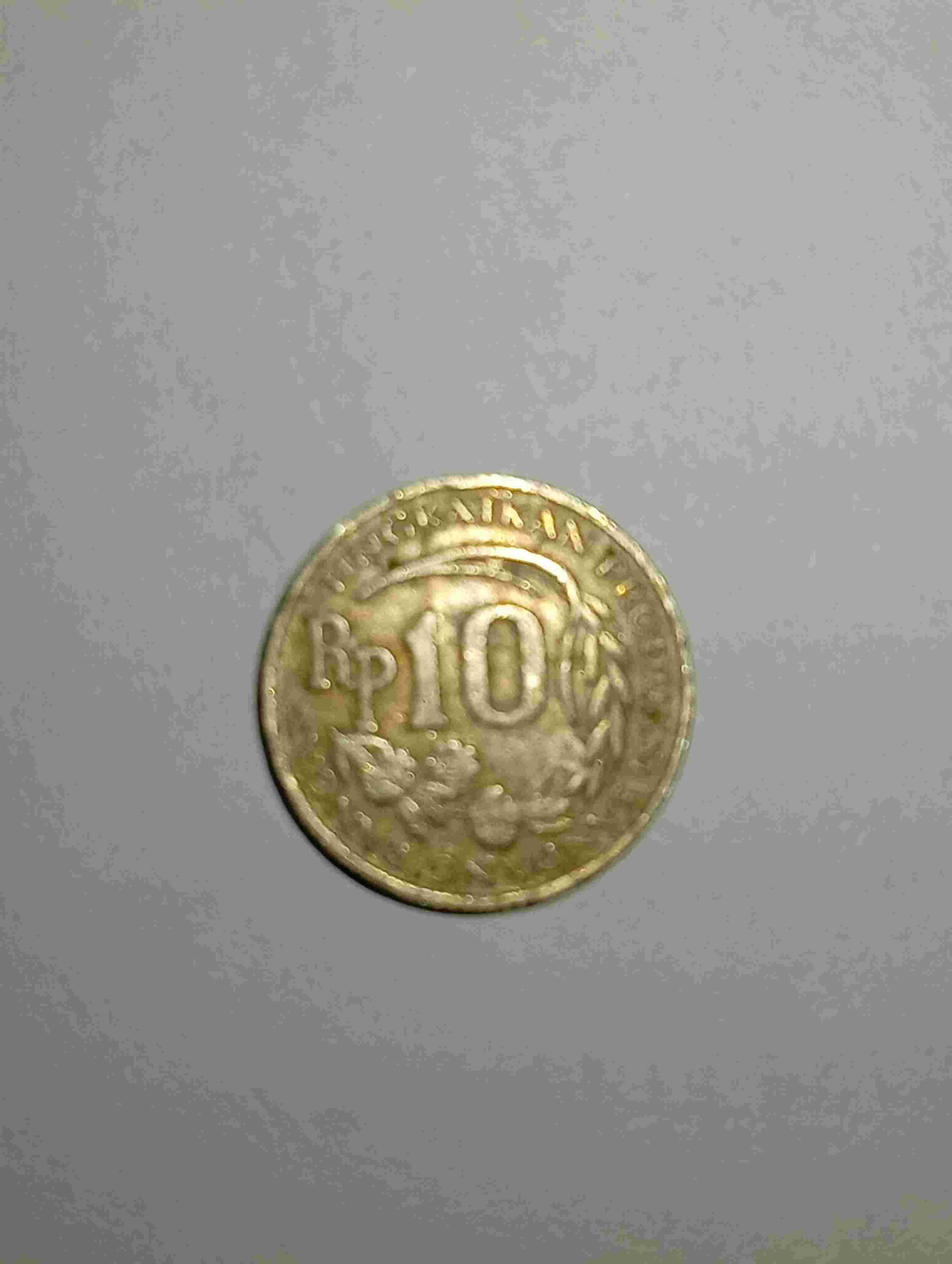 Koin Kuno 10 Rupaih tahun 1971.