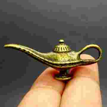 miniatur Liontin Bandul Kalung Teko Aladin Kuningan